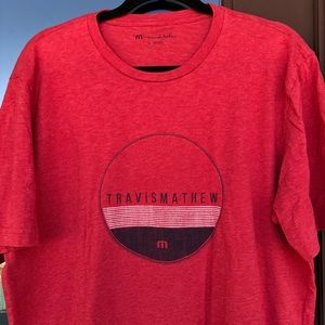 Travis Mathew Red Graphic Tee L